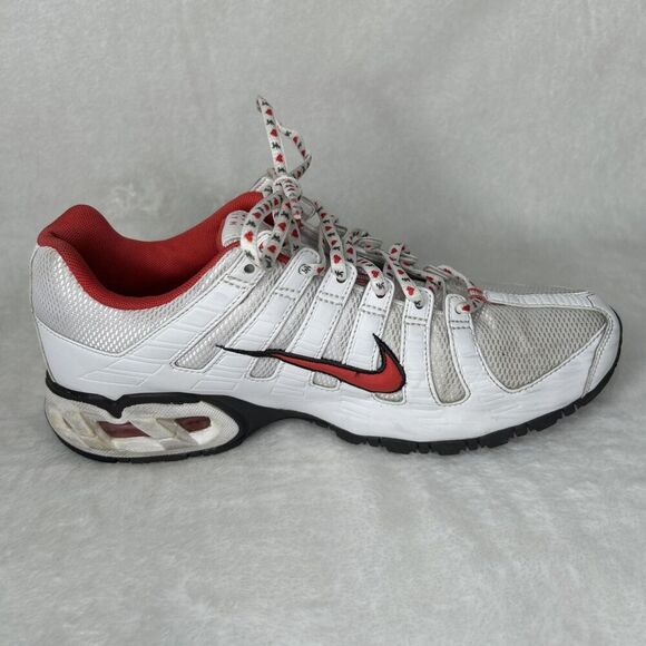 Nike Max Air Running Shoe White Red Hearts On Laces Women’s Size 10 - Picture 9 of 12